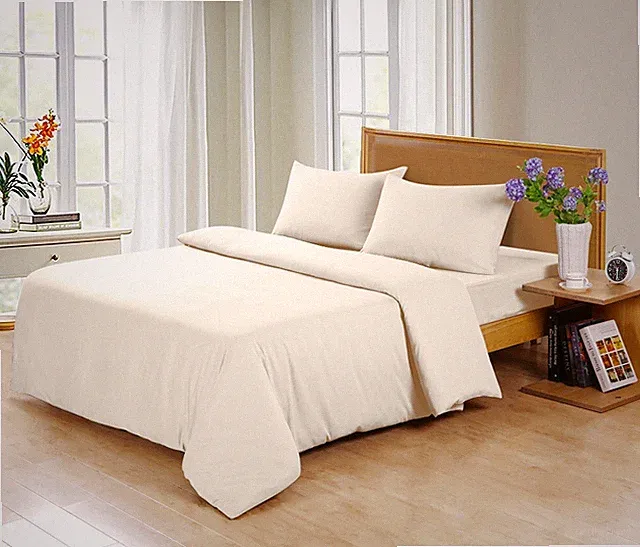 100% Bamboo, King size Sheet Set, Ivory, 4 Piece Sheet set, 320tc by SleepGarden
