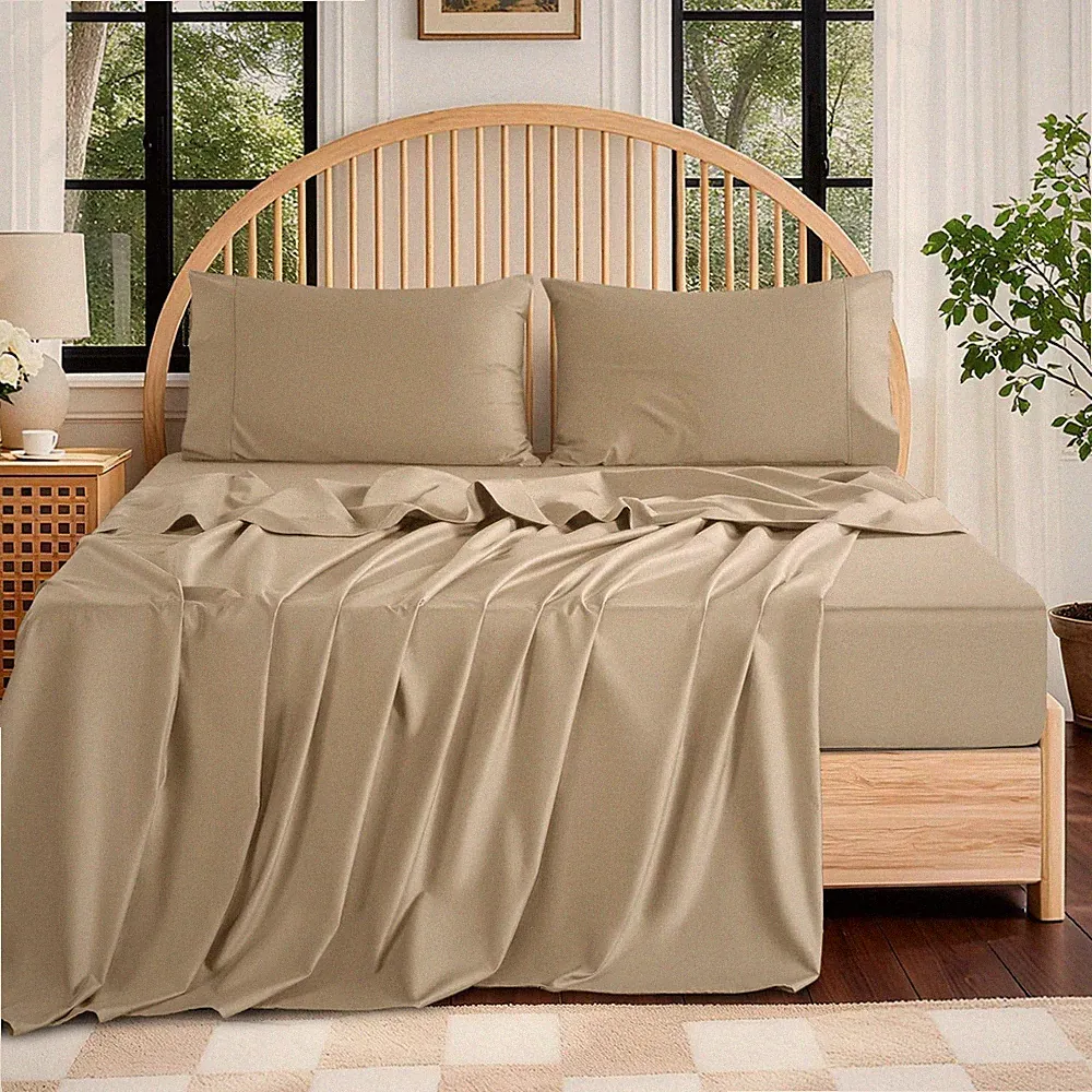 100% Egyptian Cotton Sheets King Size - 600 Thread Count, Luxury Hotel Sateen...