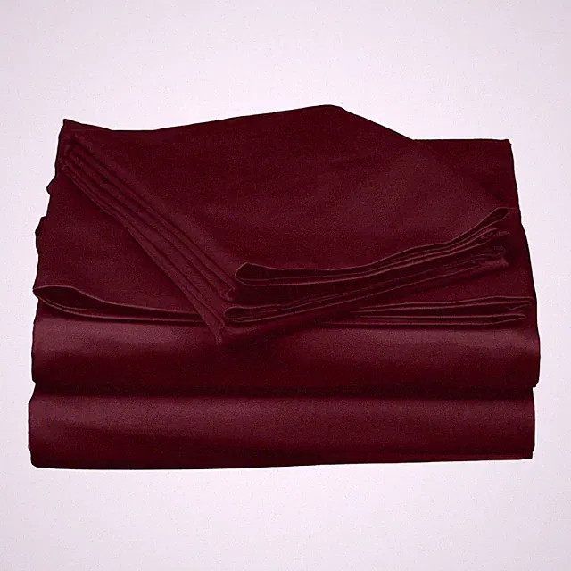 1000TC Egyptian Cotton RV Camper & Bunk Sheet Set Wine Solid All Sizes
