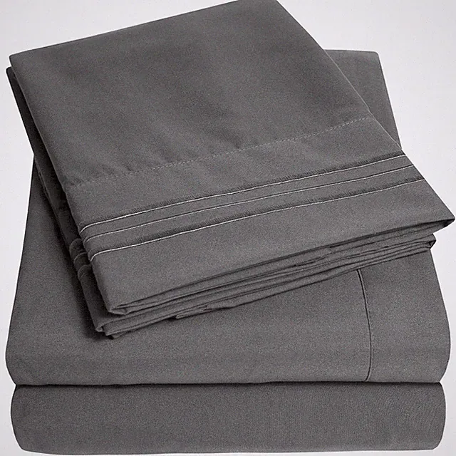 1500 Supreme Collection Queen Sheet Sets Gray - Luxury Hotel Bed Sheets and P...