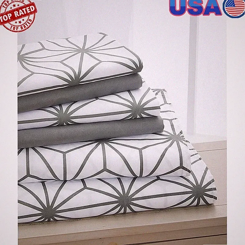 1500TC Microfiber Full Bed Sheets Set Soft Durable Wrinkle Resistant Cooling New