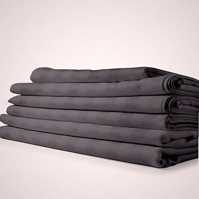 1800 Count Cotton & Bamboo Feel Dobby Striped Sheet Set Deep Pockets 4 Piece Set