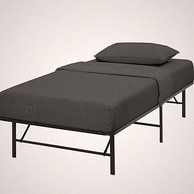 4 PCS Hotel Quality 100 Cotton Bunk Bed Sheets Dark Grey Fits 33x75 Inch