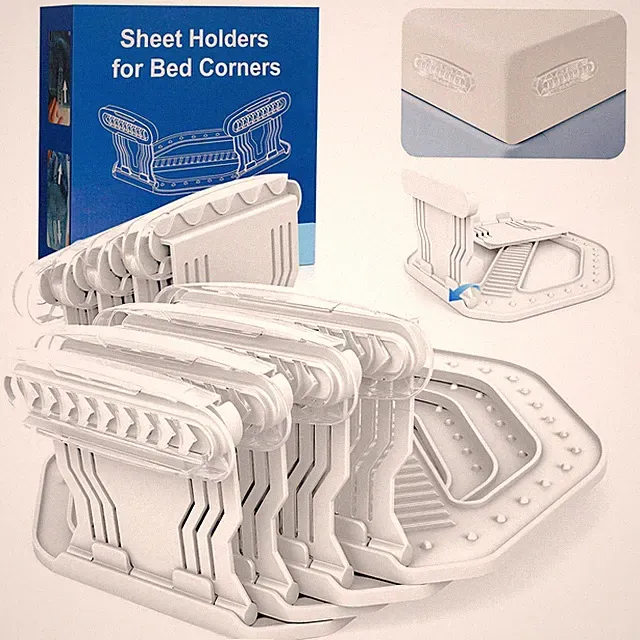 Bed Holder-Anti-Slip,Secure Lock,Fits All Mattress Sizes,4 Pcs Heavy Duty Fit...