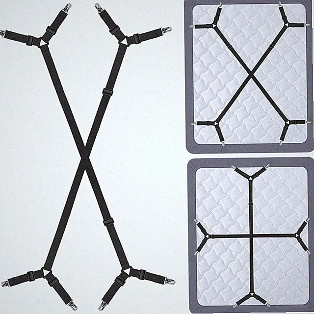Bed Sheet Holder Straps Adjustable Clips Fasteners Bedding Accessories