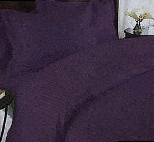 Bed Sheet Set Plum Striped 4pc Choose Size's 1000 Thread Count 100% Egyp Cotton