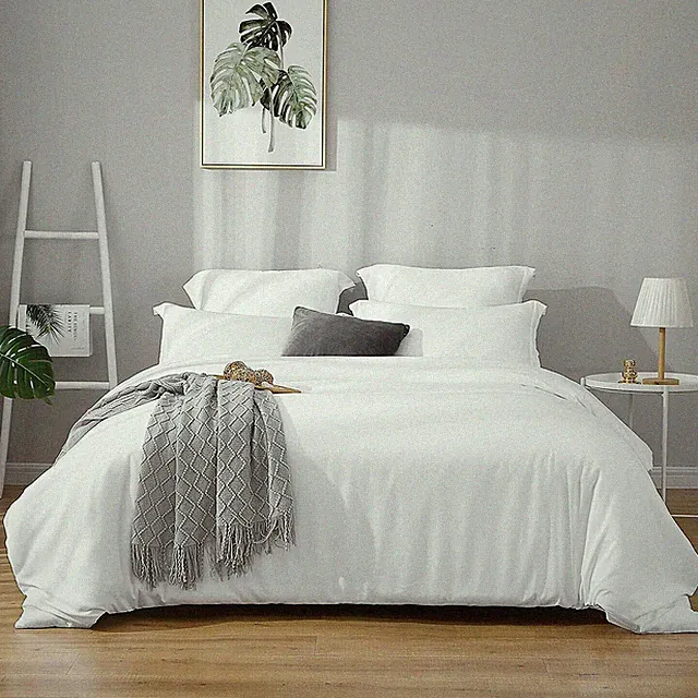 BEST BEDDING SET EgyptianCotton 600TC RV CAMPER & BUNK BED ALL SIZE WHITE SOLID