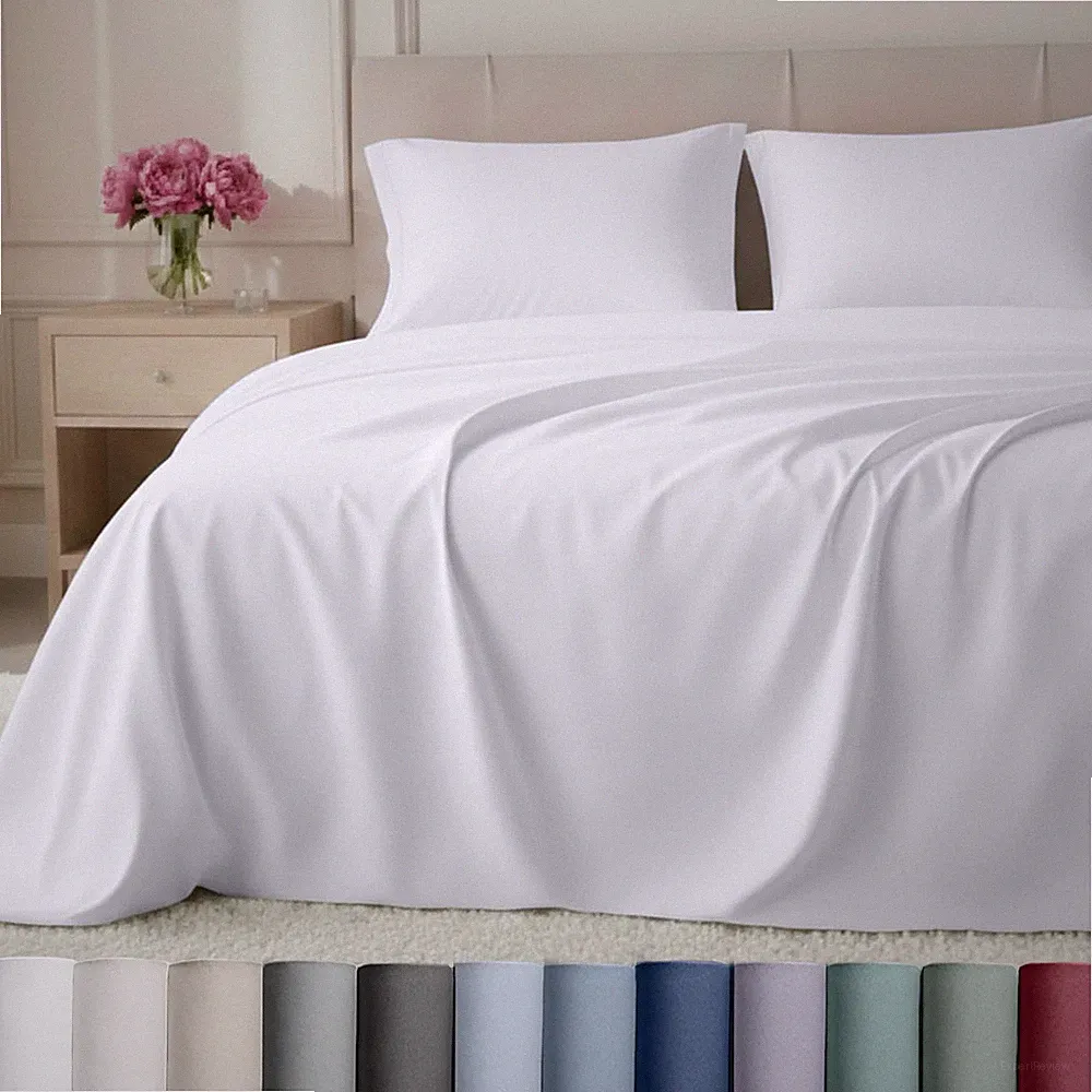 California Design Den Luxury 800 Thread Count 100% Cotton Sheets for Queen Si...