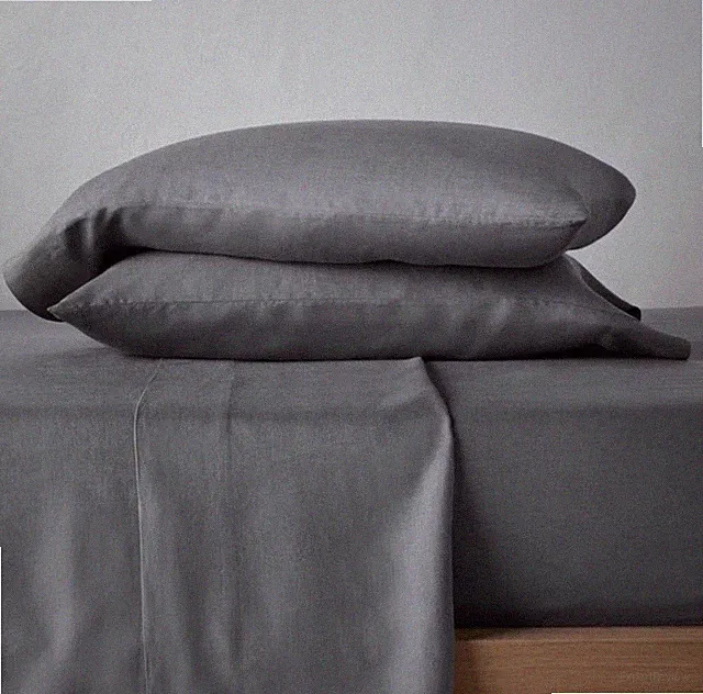 Casaluna Full Size Well-being Hemp Sheet Set Metal Gray ETA 85Wx96L Full Set