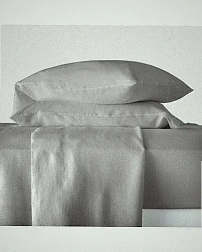 Casaluna King Size Washed Well-being Hemp Sheet Set Gray