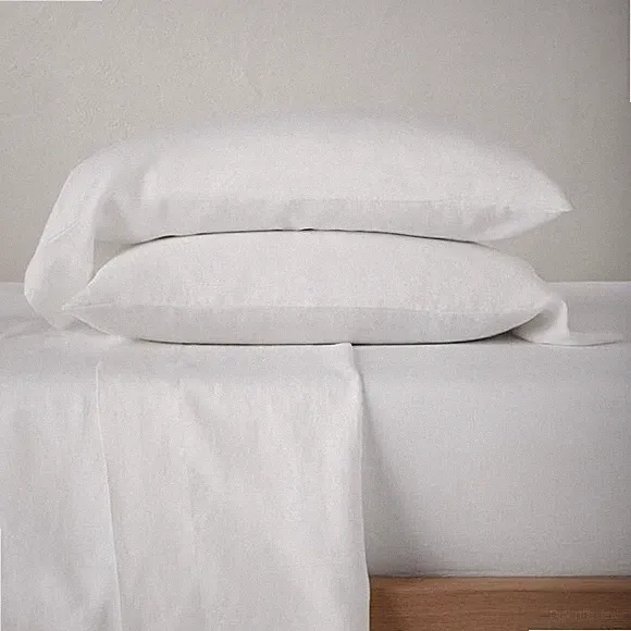 Casaluna King Size Well-being Hemp Sheet Set Fresh White
