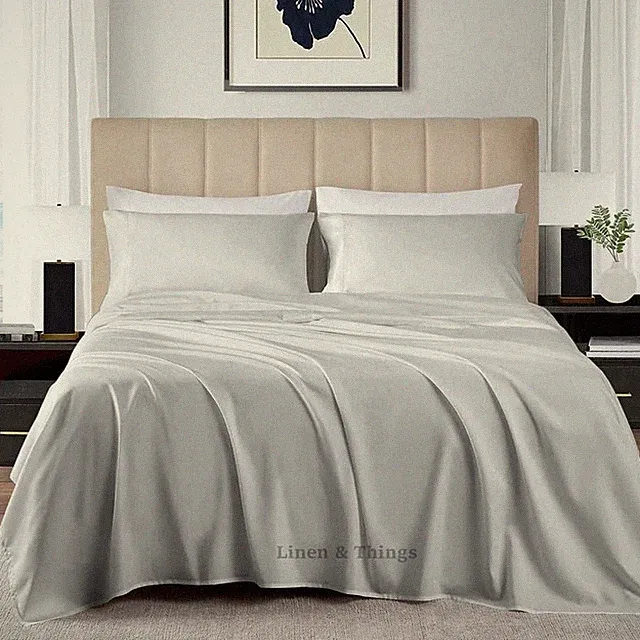 Eastern King Size Egyptian Cotton (4 Pc) Bed Sheets Set 800 Thread Count Bedd...