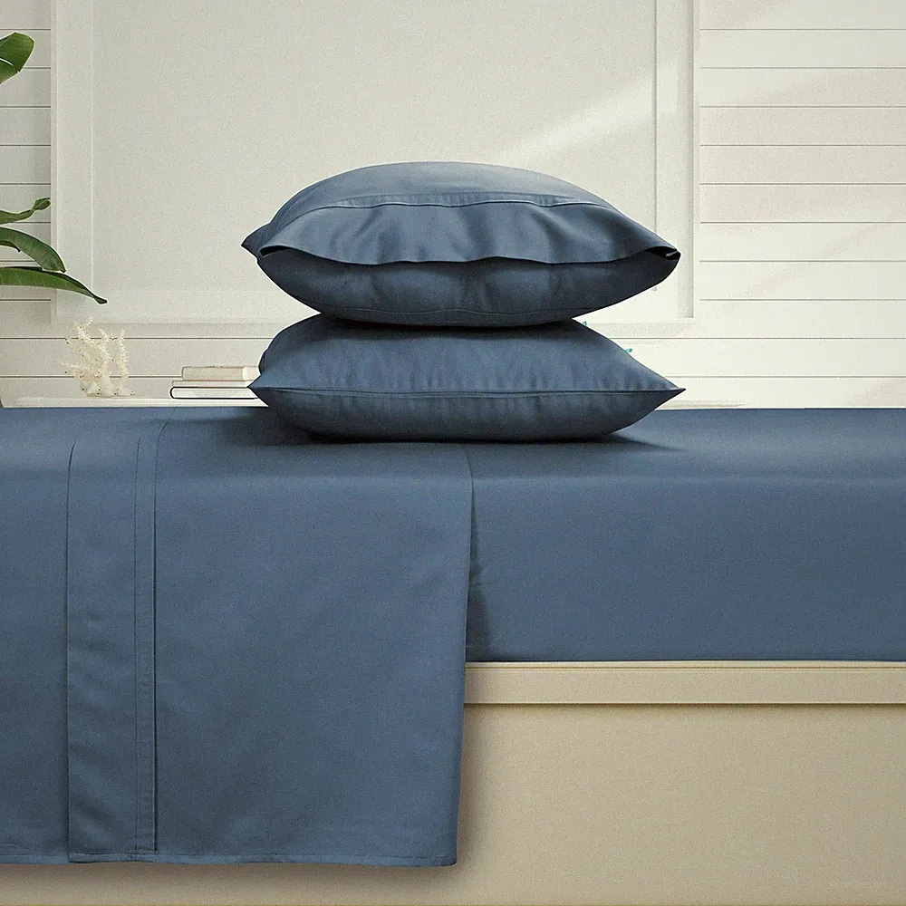 Egyptian Cotton Sheets Queen Size - 500 Thread Count Sateen Weave for Silky S...