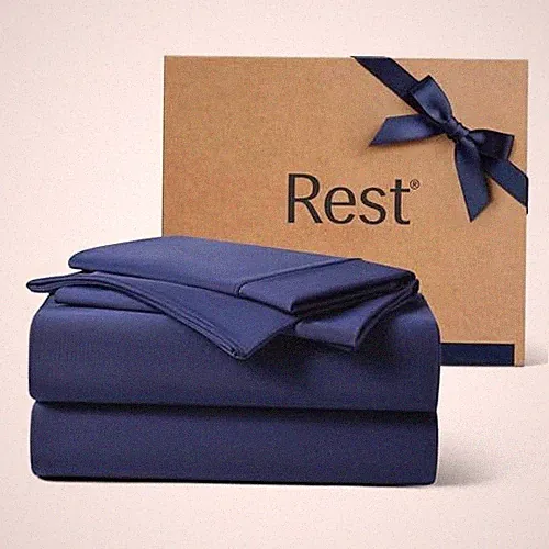 Evercool+ Cooling Sheet Set Size, Breathable Bed Sheets for Full Midnight Blue