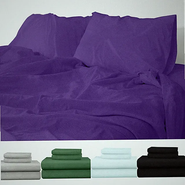 Flannel Sheet Set - 100% Cotton - Soft and Heavy Weight, Deep Pocket Sheets