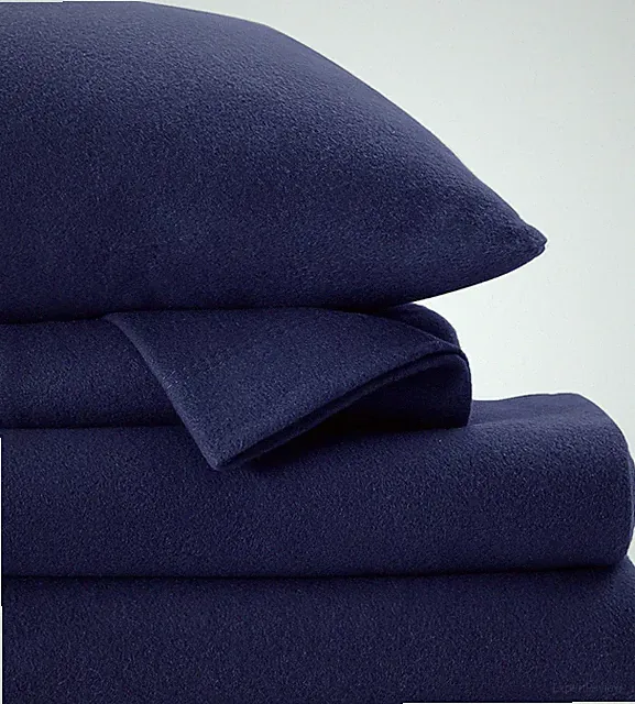 Fleece Sheets Full Size, Flannel Like Soft, Velvet Polar Microfleece Sheets for