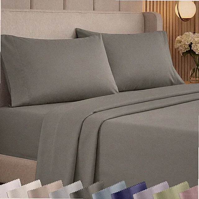 King Bed Sheets Set - 1000 Thread Count Sateen, Thick and Natural 100% Cotton...