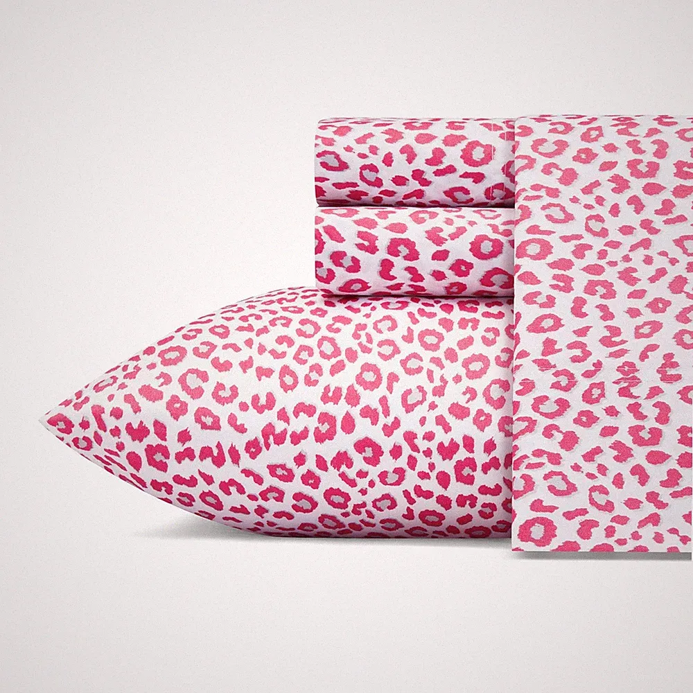 King Bed Sheets, Soft & Lightweight Bedding, Fade & Wrinkle Resistant (Leop...