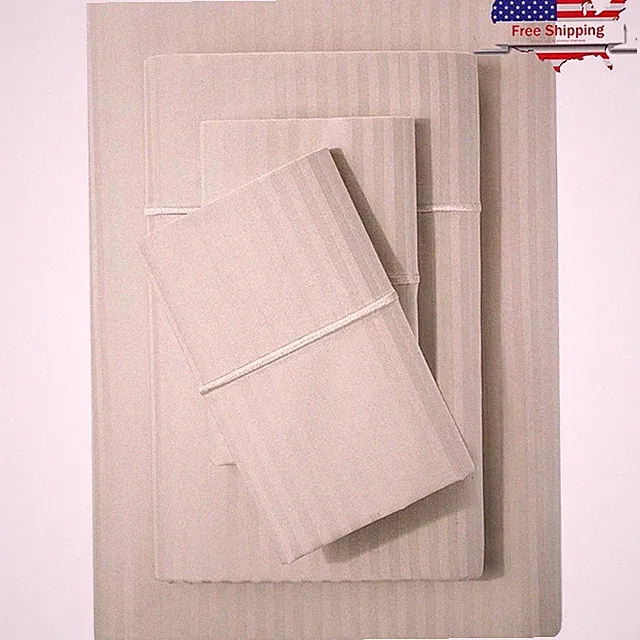 Premium 500 Thread Count Cotton Bed Sheet Set Soft Pilling Resistant Luxury New