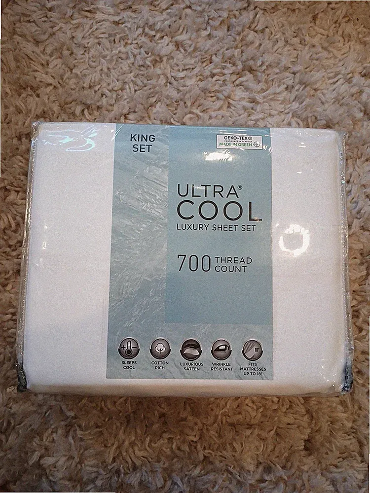 Ultra Cool Luxury sheet Set King Size 700 Thread Count NEW