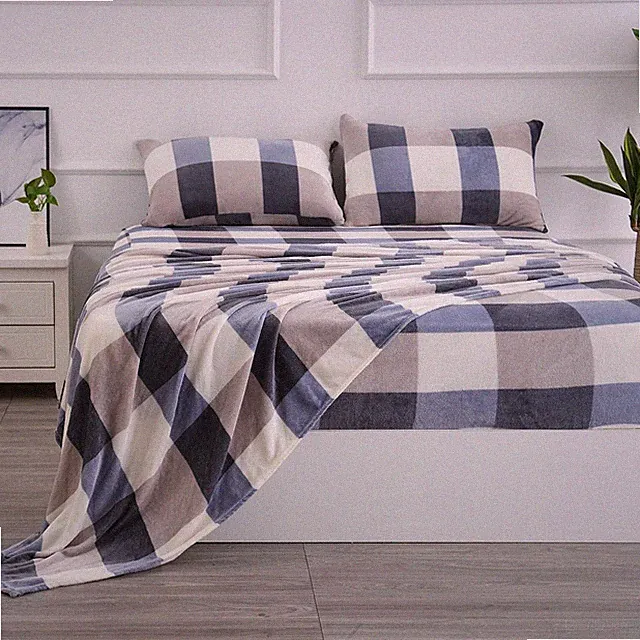 Ultra Soft Micro Fleece Full Size Sheets Set 4 Piece - Extra Soft Velvet Flee...