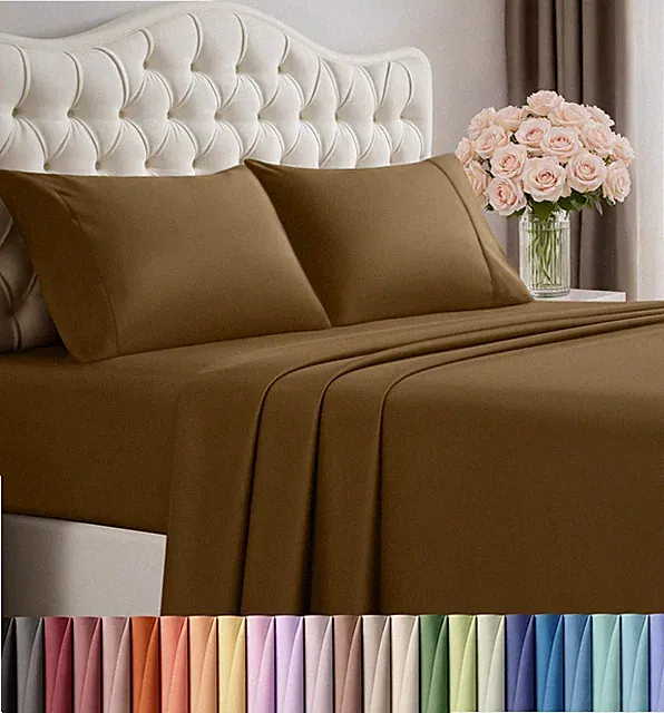 Utopia Bedding Full Sheet Set – 4 Piece Bed Sheets for Cal King Size Bed, Sof...